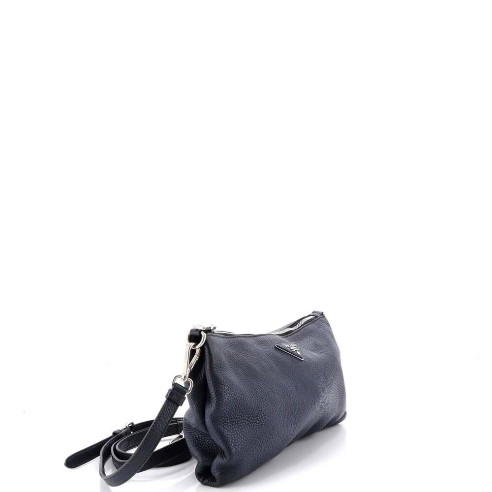 Prada Flat Zip Crossbody Bag Vitello #243294P86B - Picture 2 of 7